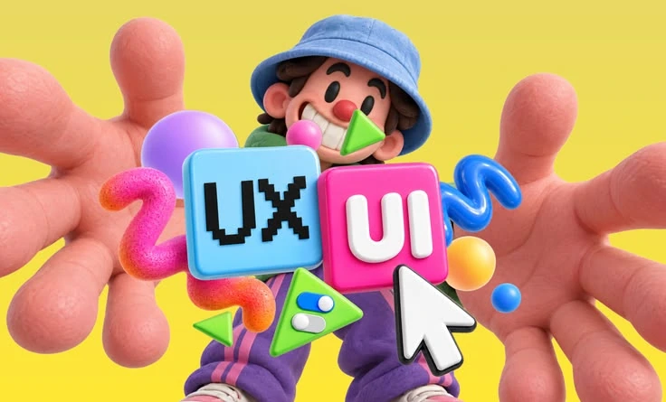 UX / UI — 3D illustration